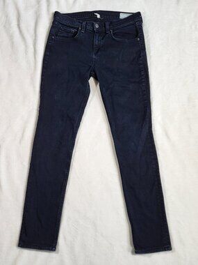 Rag & Bone High Rise Skinny Jeans Heritage Wash Coal - Women's Size 28